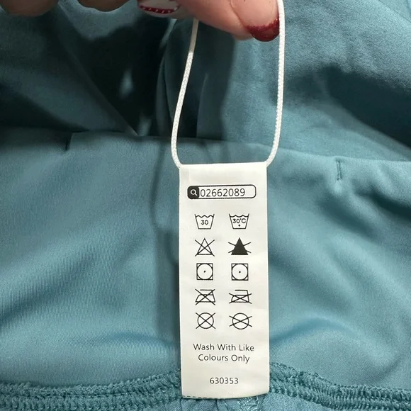 HALARA NWT Breezeful Stone Blue High Waisted Palazzo Pants - Size L - Picture 7 of 14